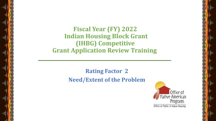 fiscal year fy 2022 indian housing block grant n.w