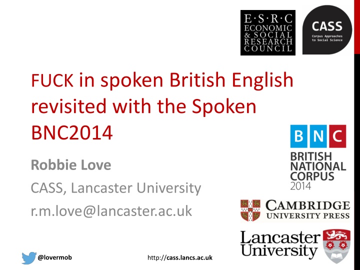 FUCK in Spoken British English Revisited with Spoken BNC2014