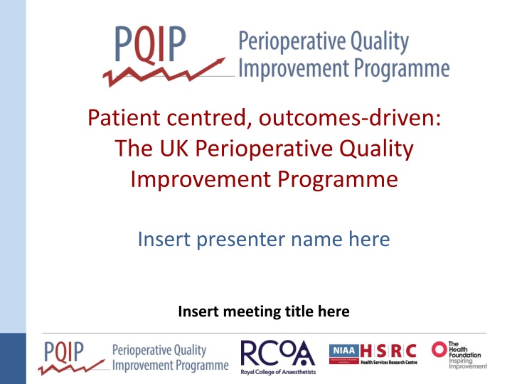 patient centred outcomes driven n.w