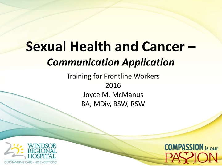 sexual health and cancer communication application n.w