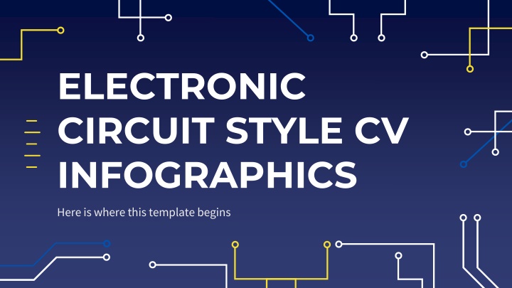 electronic circuit style cv infographics n.w