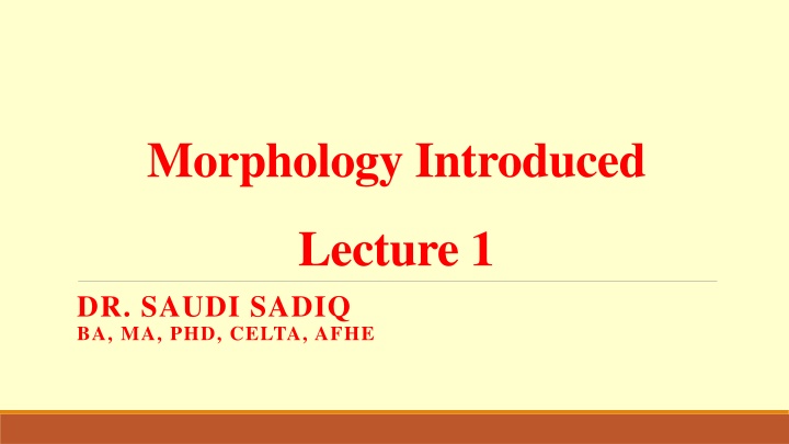 morphology introduced n.w