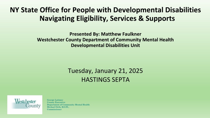 Navigating OPWDD Eligibility and Services