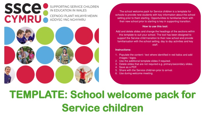 the school welcome pack for service children n.w
