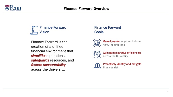 finance forward overview n.w