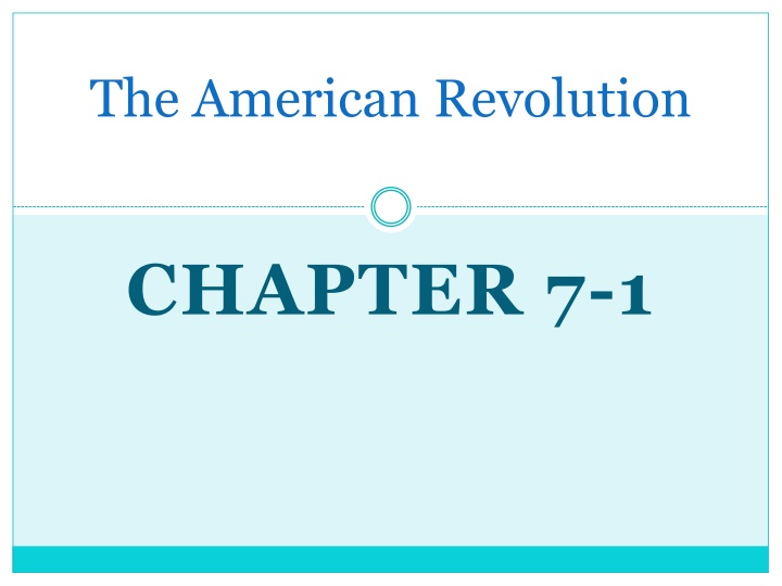 American Revolution Chapter 7-1