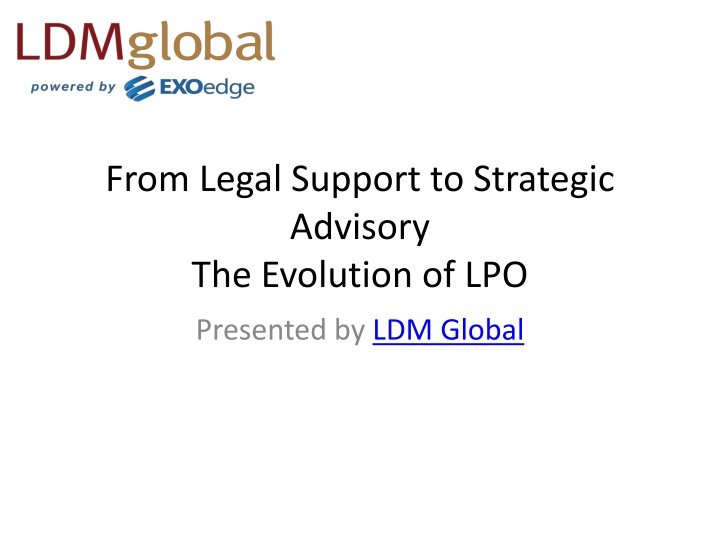 from legal support to strategic advisory n.w