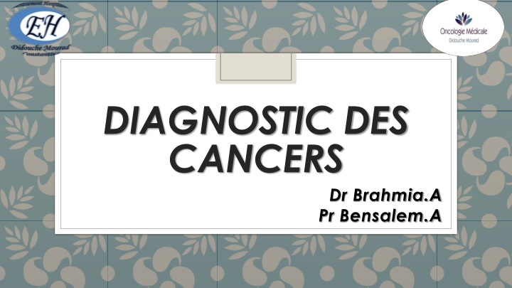 diagnostic des cancers n.w