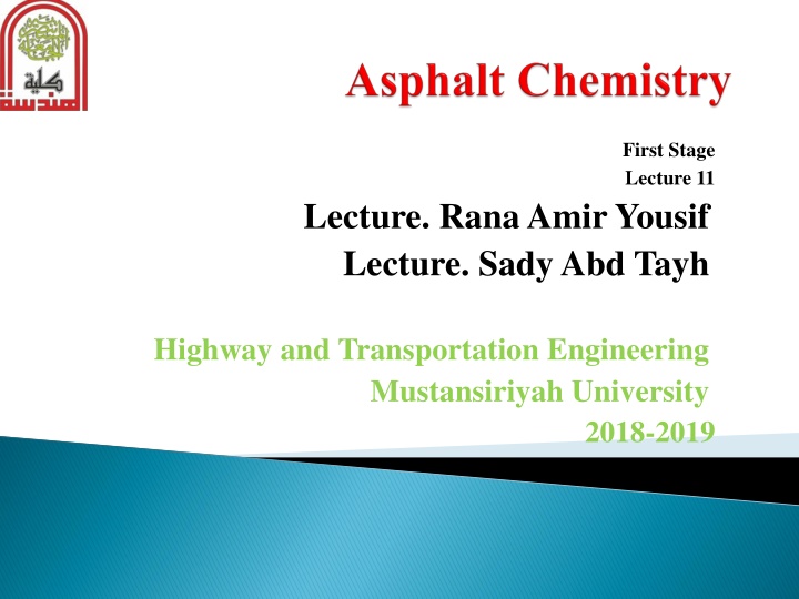 first stage lecture 11 n.w