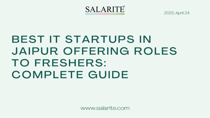 Green Gradient Monotone Minimalist Presentation Template