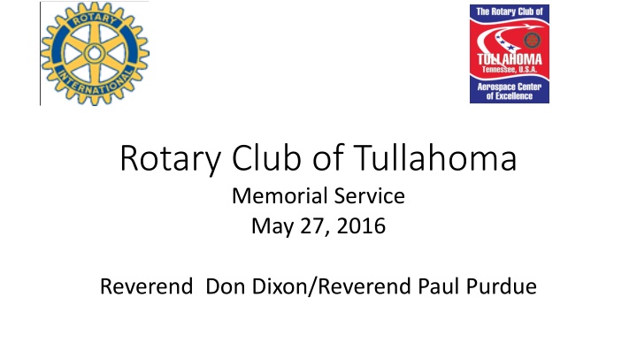 rotary club of tullahoma memorial service n.w