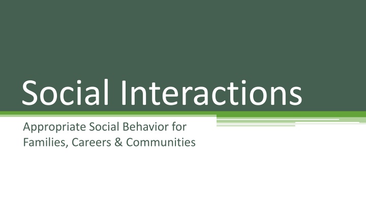 social interactions n.w