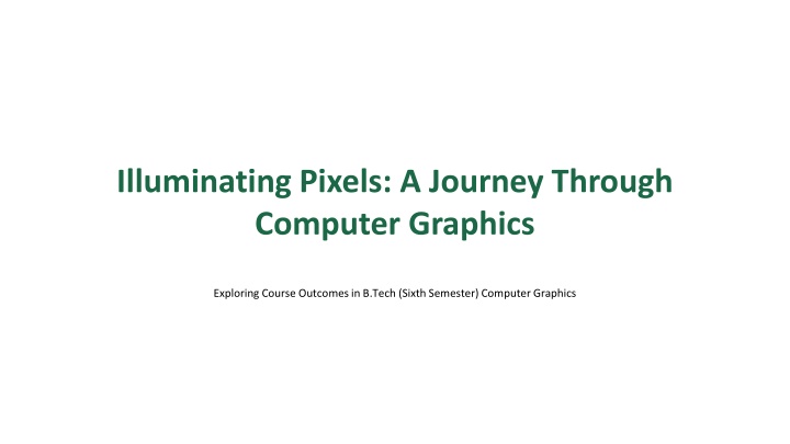illuminating pixels a journey through computer n.w