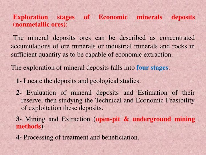 exploration nonmetallic ores n.w