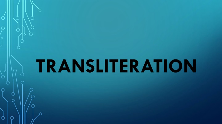 transliteration n.w