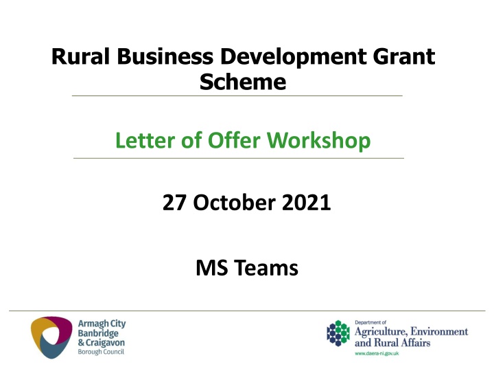 rural business development grant scheme n.w