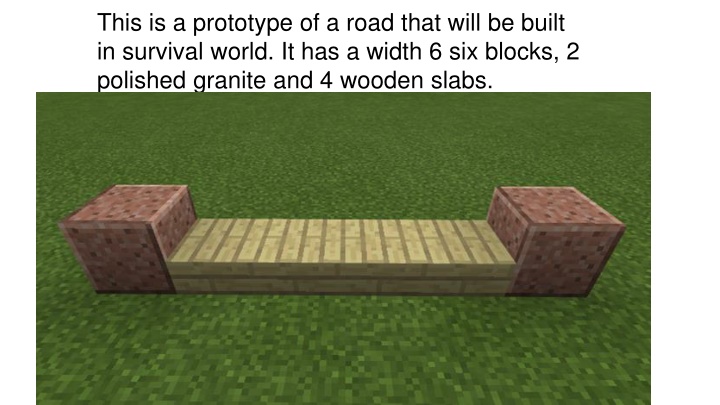 this is a prototype of a road that will be built n.w