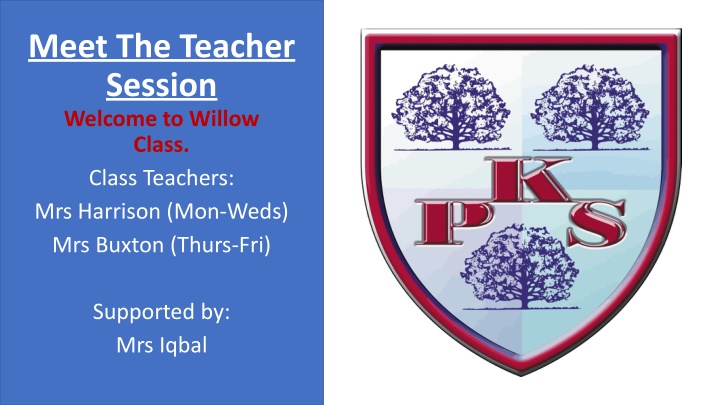 meet the teacher session welcome to willow class n.w