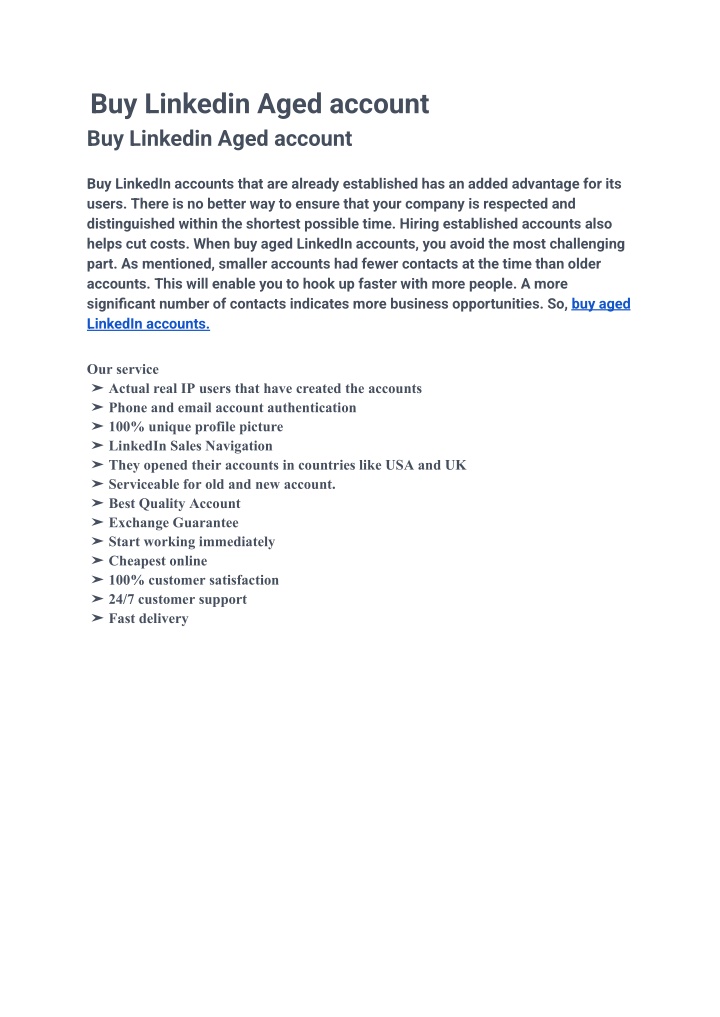 buy linkedin aged account buy linkedin aged n.w