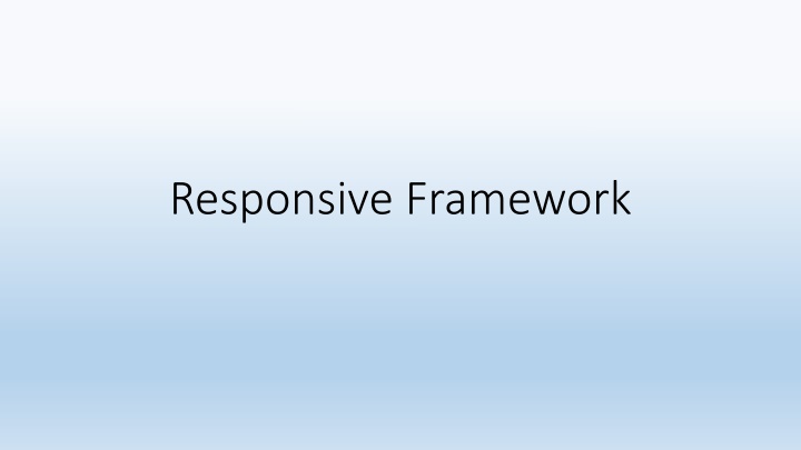 responsive framework n.w