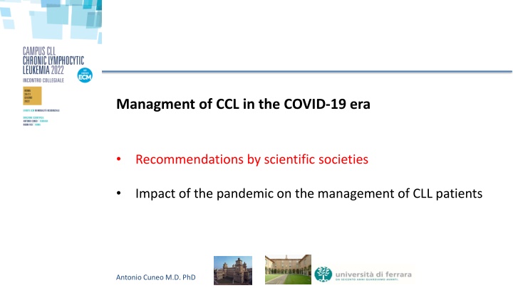 managment of ccl in the covid 19 era n.w