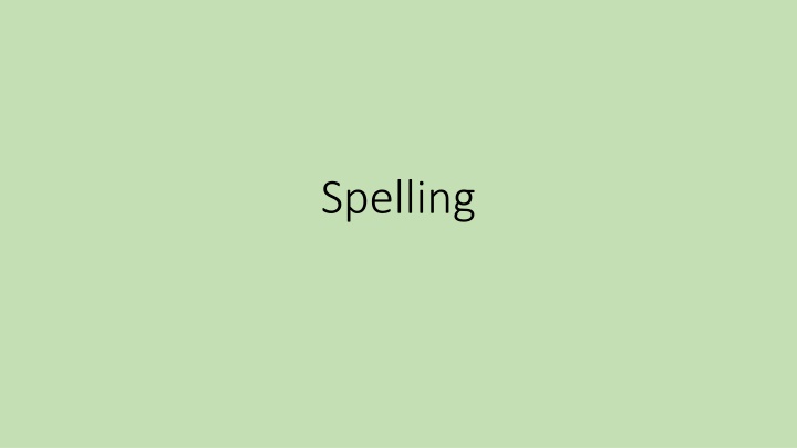 spelling n.w