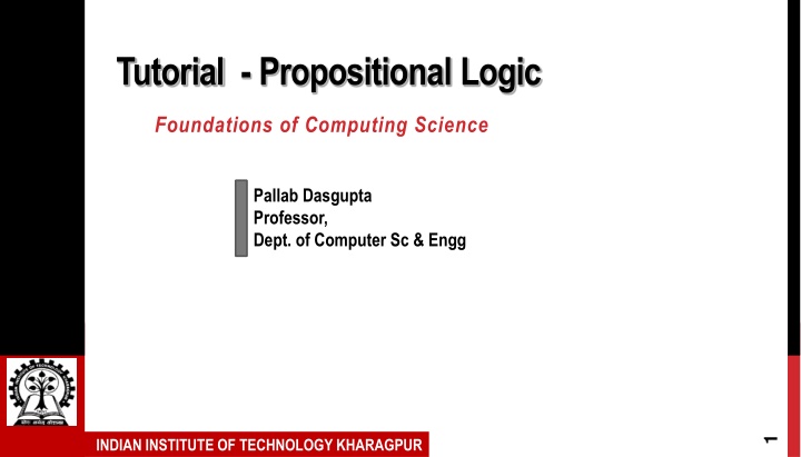 tutorial propositional logic n.w