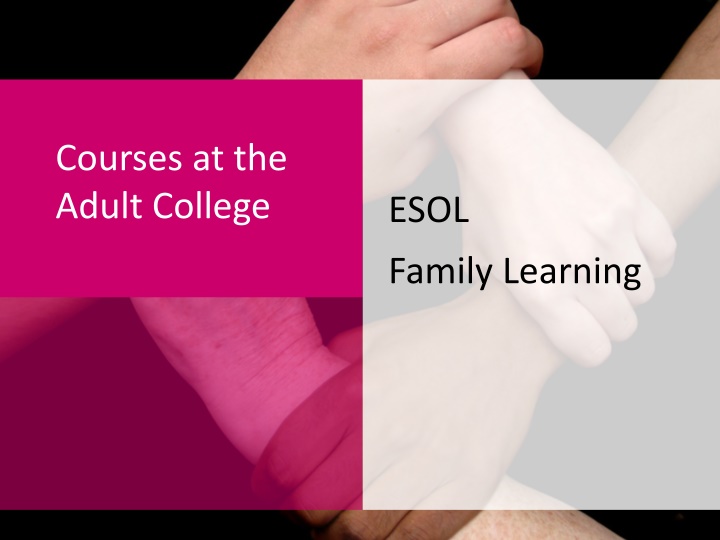 courses at the adult college n.w