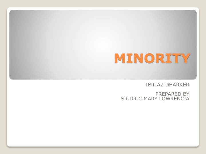 minority n.w