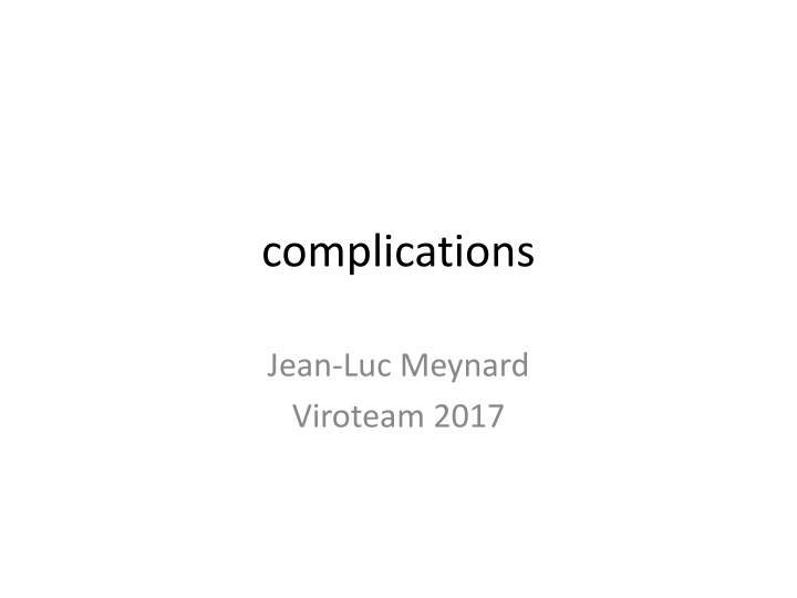 complications n.w