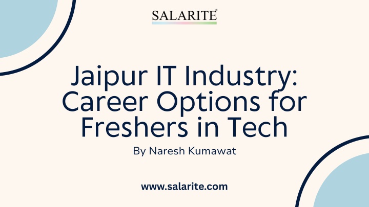 jaipur it industry career options for freshers n.w