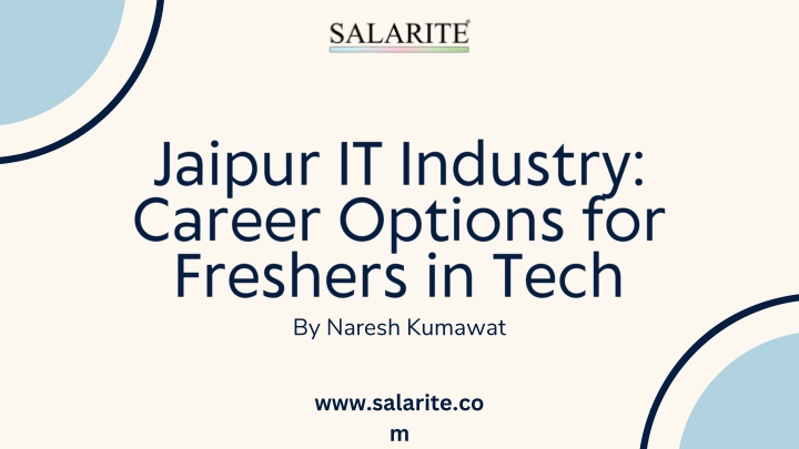 Jaipur IT Industry Career Options for Freshers in Tech