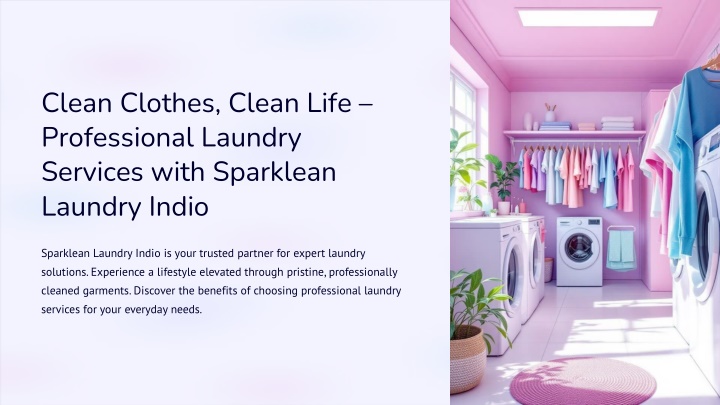 Clean Clothes, Clean Life – Professional Laundry Services