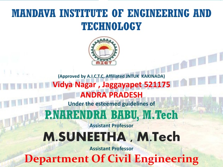 mandava institute of engineering and technology n.w