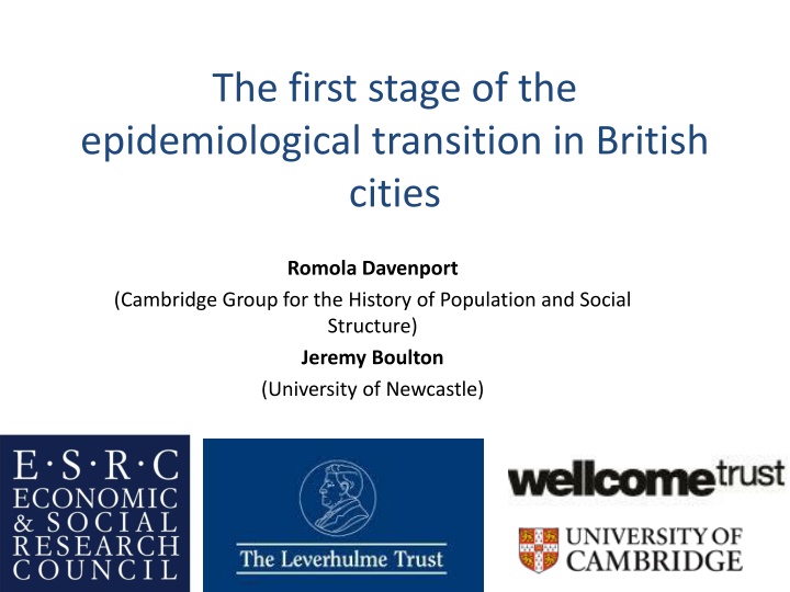 Epidemiological Transition in British Cities: Urbanization and Mortality Trends