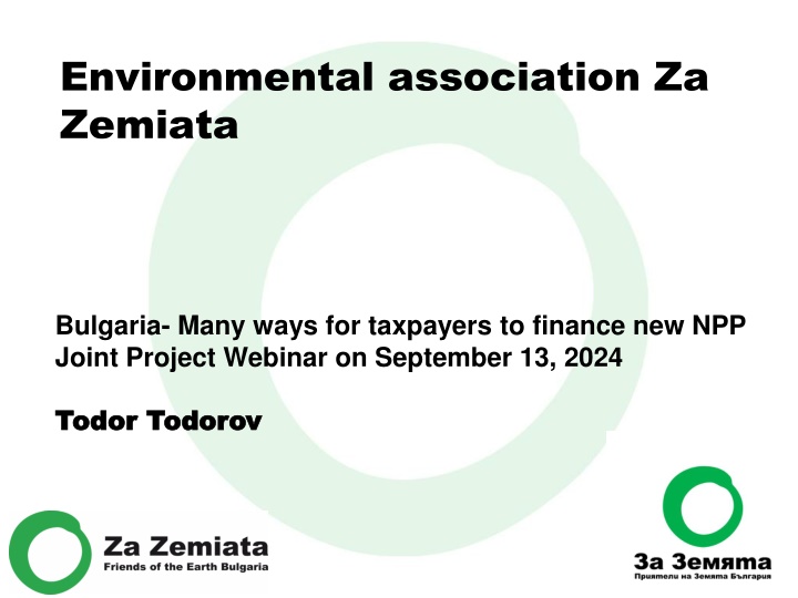 Financing New Nuclear Power Plant in Bulgaria