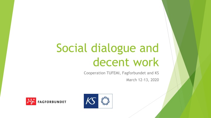social dialogue and decent work cooperation n.w