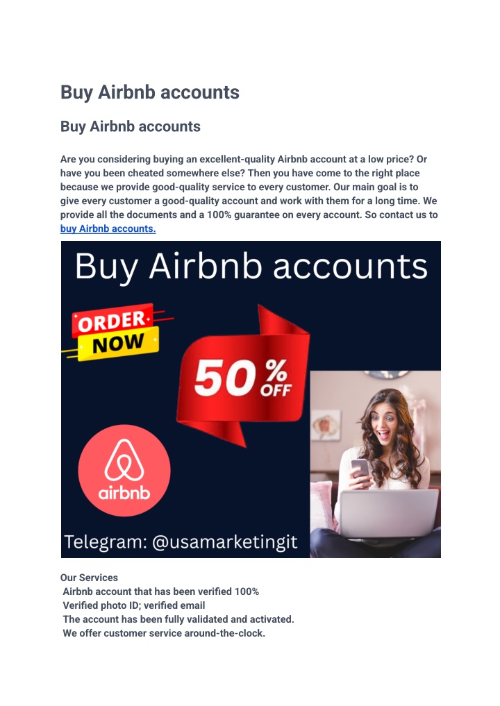 buy airbnb accounts n.w
