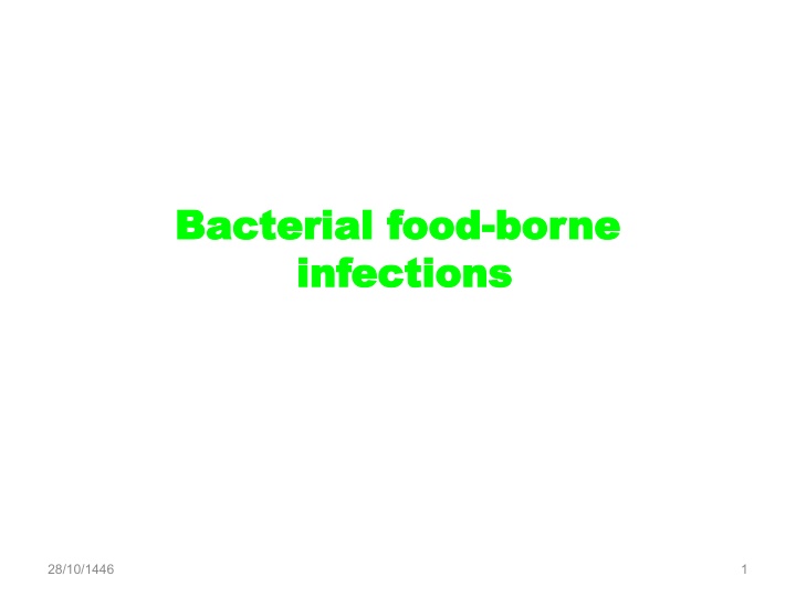 bacterial food bacterial food borne infections n.w