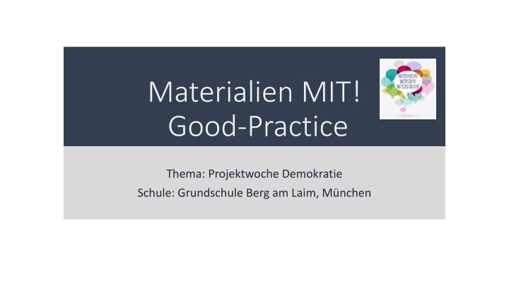 materialien mit good practice n.w