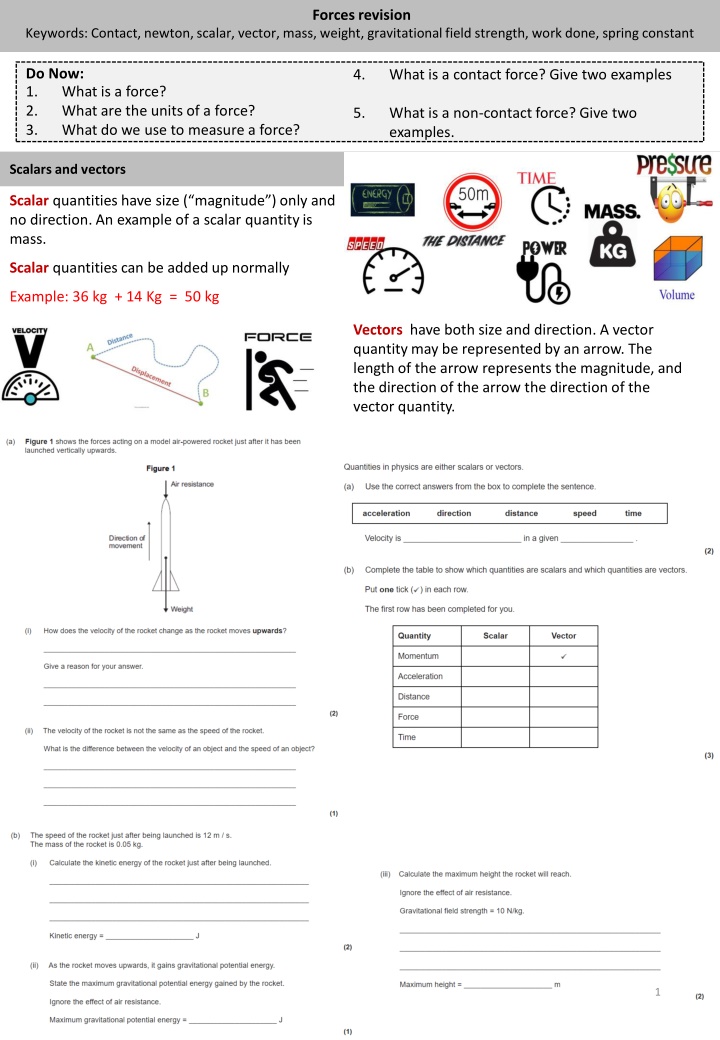 forces revision n.w