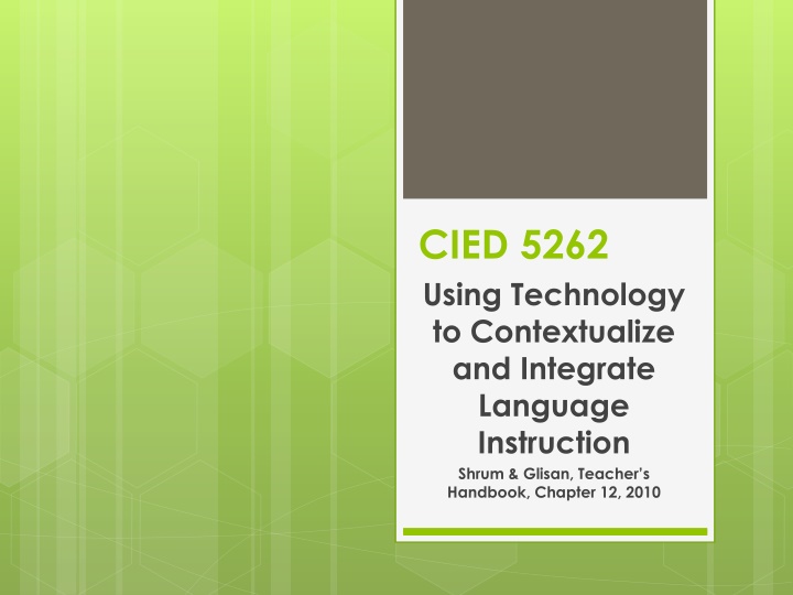 cied 5262 using technology to contextualize n.w