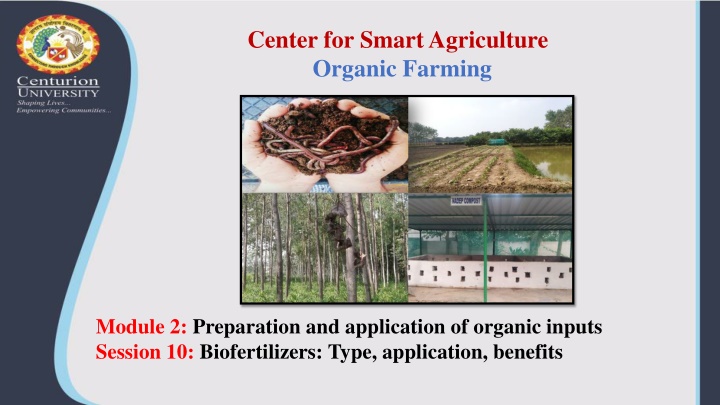 center for smart agriculture organic farming n.w