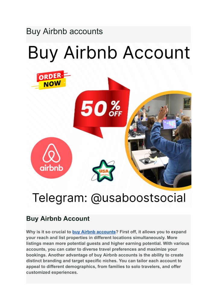 buy airbnb accounts n.w