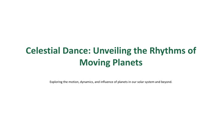 celestial dance unveiling the rhythms of moving n.w