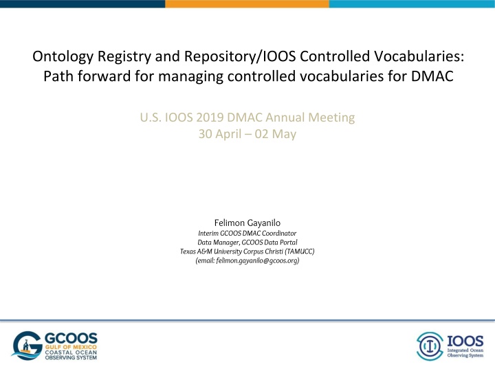 ontology registry and repository ioos controlled n.w