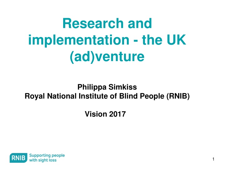 research and implementation the uk ad venture n.w