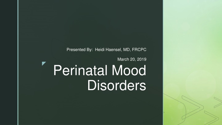 presented by heidi haensel md frcpc n.w
