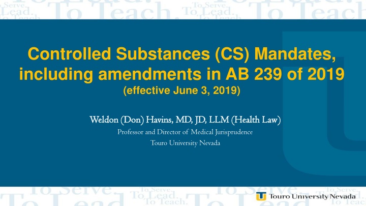 controlled substances cs mandates including n.w