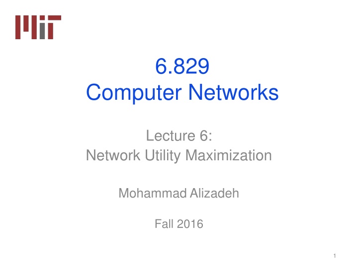 Network Utility Maximization: Solving TCP Optimization Problems